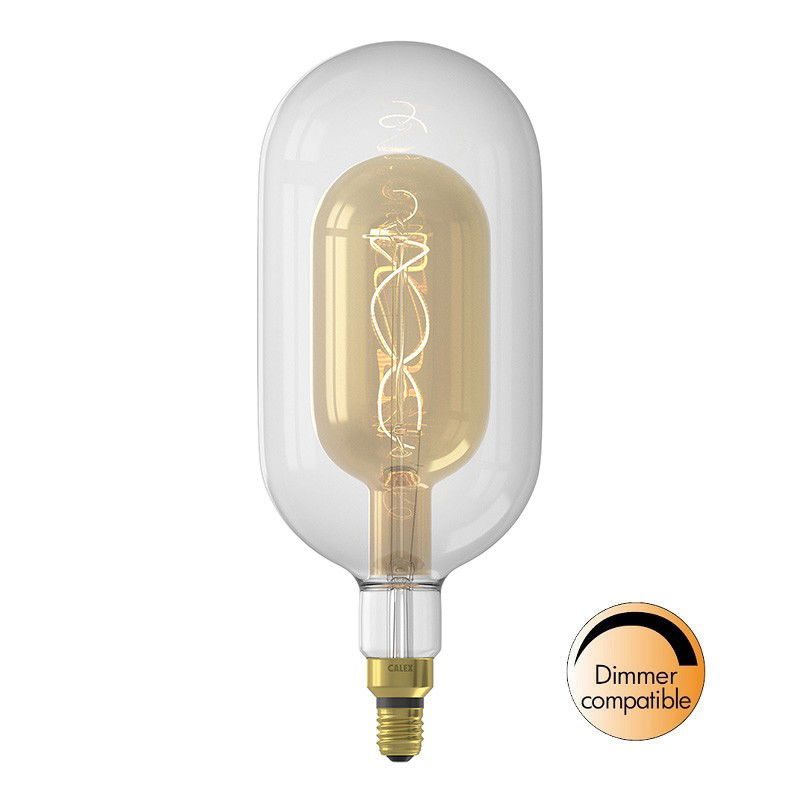 Dimbar Dekorationslampa Sundsvall Klar/Guld LED 3W 250lm E27 Dimbar Dekorationslampa Sundsvall Klar/Guld LED 3W 250lm E27