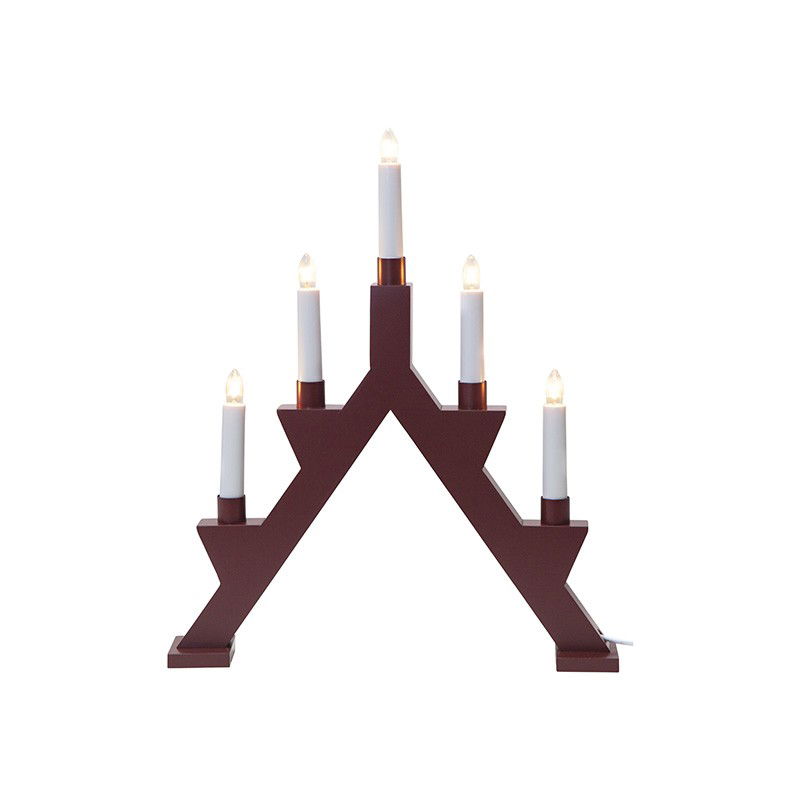 Ljusstake Zack Röd 41cm