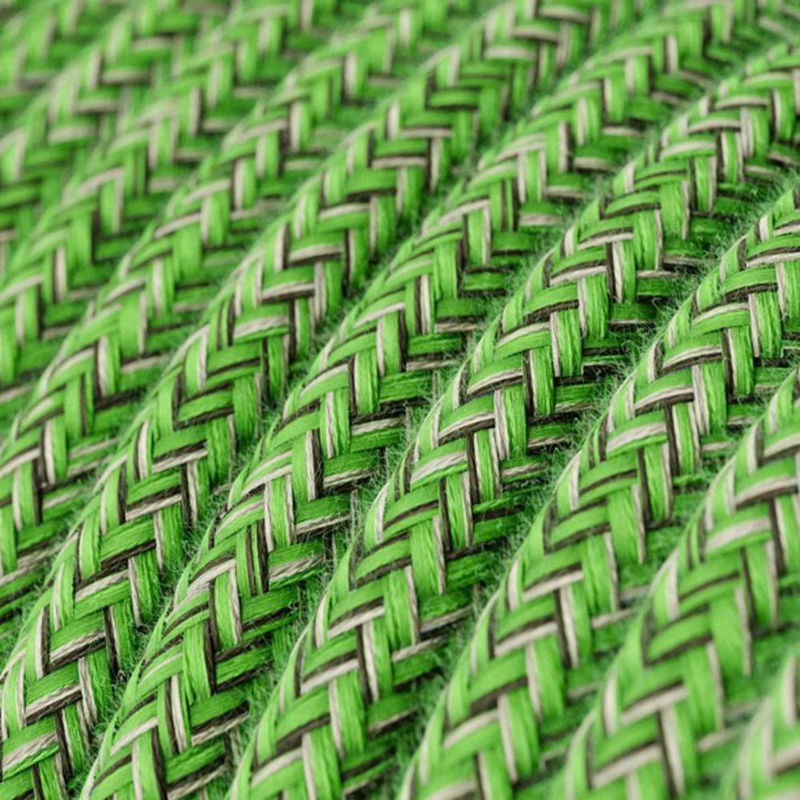 Textilkabel Bomull Grön 2x1.00 mm² IP65 Textilkabel Bomull Grön 2x1.00 mm² IP65 | Creative Cables