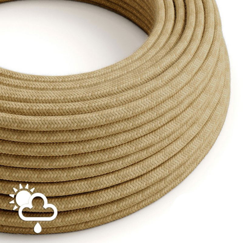 Textilkabel Jute Beige 2x1.00 mm² IP65 Textilkabel Jute Beige 2x1.00 mm² IP65 | Creative Cables