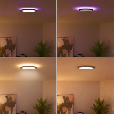 Smart Taklampa Halo 22W RGB + 2700-6500K 30cm Svart