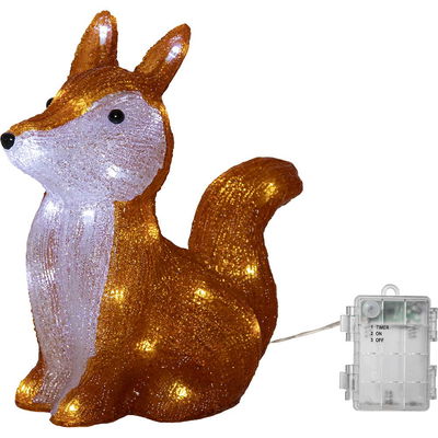 Utomhusdekoration Crystalo Räv 28cm