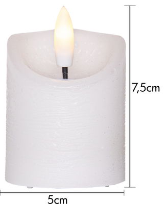 Blockljus Flamme 2-Pack 7,5cm