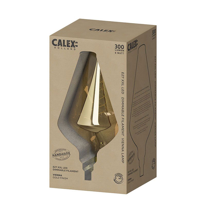 Dimbar Dekorationslampa Vienna Gold LED 6W 300lm E27 Dimbar Dekorationslampa Vienna Gold LED 6W 300lm E27