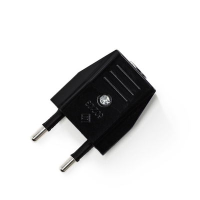 Stickpropp Euro kontakt 230V 2-pol Svart