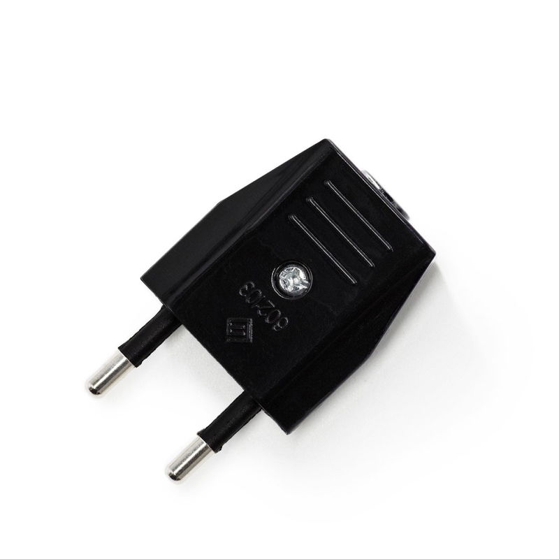 Stickpropp Euro kontakt 230V 2-pol Svart Stickpropp Euro kontakt 230V 2-pol Svart