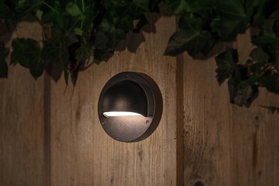 Vägglampa Deimos 1W 22lm IP44 Svart