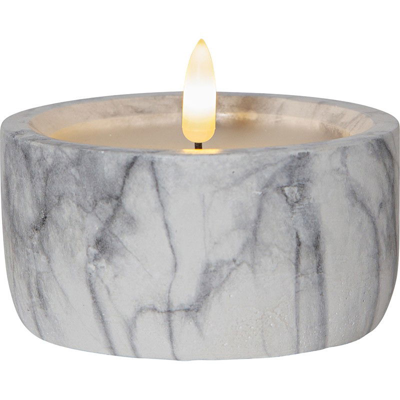 Blockljus Flamme Marble 12,5cm Blockljus Flamme Marble 12,5cm