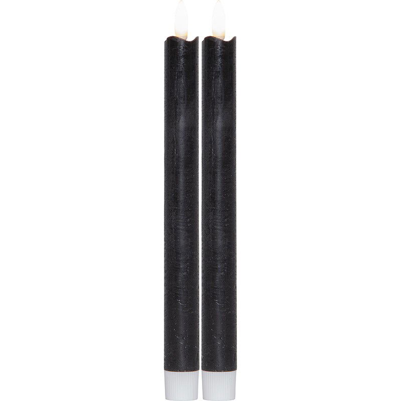 Antikljus Flamme 2-Pack Svart Antikljus Flamme 2-Pack Svart