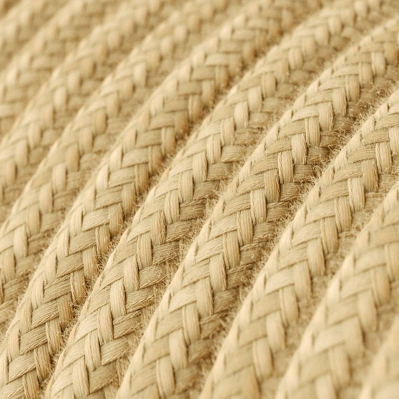 Textilkabel Jute Beige 2x1.00 mm² IP65 | Creative Cables