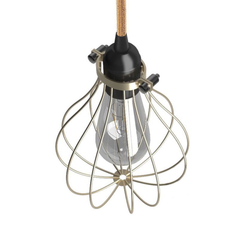 Lampskärm Bur Drop Mässing Lampskärm Bur Drop Mässing | Creative Cables Återförsäljare
