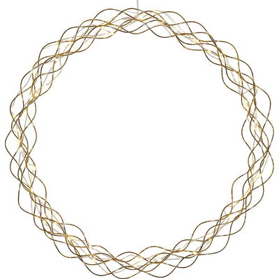 Krans Curly Mässing 45cm