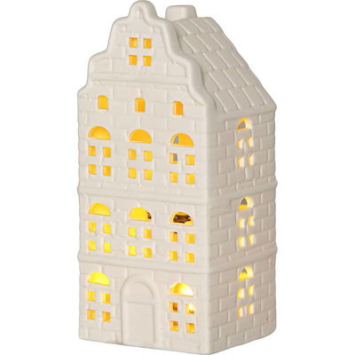 Inomhusdekoration Vinter Vitt Hus 3st