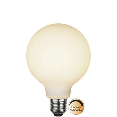 Globlampa Ø95 LED 400lm E27 Filament Opal 2600K Dim