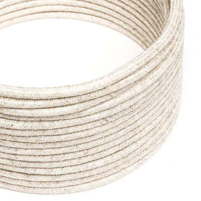 Textilkabel Linne Natur 2x0.75 mm²