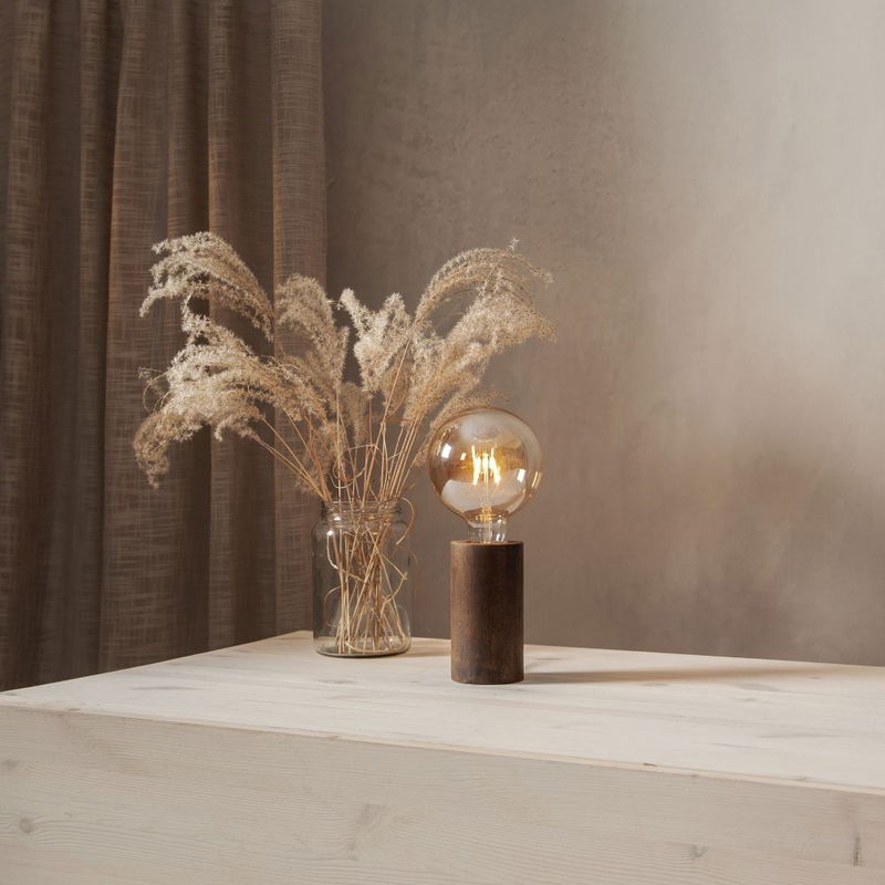 Tub Lampfot E27 Brun 15cm Tub Lampfot E27 Brun 15cm | Star Trading Återförsäljare