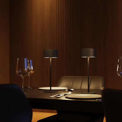 Uppladdningsbar Bordslampa Serino Svart 90lm IP44 2700K