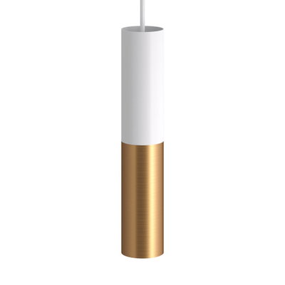 Lamphållare Tub Dubbel 60mm E14 Vit/Brons