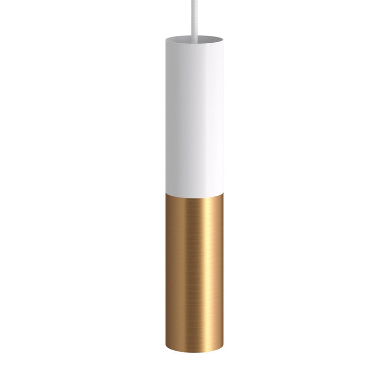 Lamphållare Tub Dubbel 60mm E14 Vit/Brons