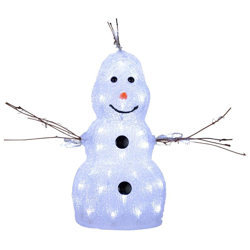 Crystal decoration snögubbe 38cm Crystal decoration snögubbe 38cm