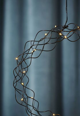 Krans Curly Svart 30cm