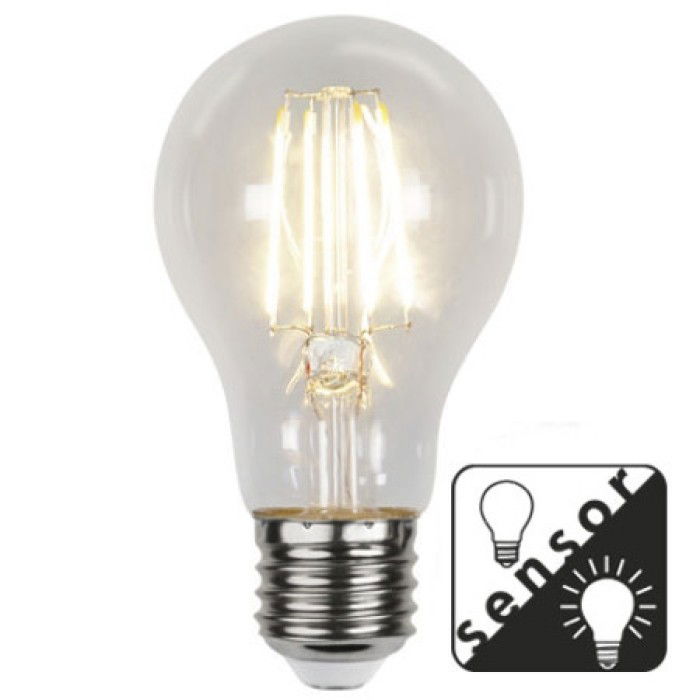 Normallampa Filament LED ljussensor 400lm E27 Normallampa Filament LED ljussensor 400lm E27