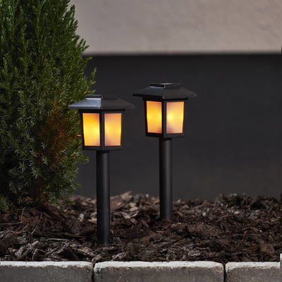 Solcellspollare Flame Mini 2-pack