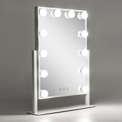 Sminkspegel Upplyst 47,5cm Svart
