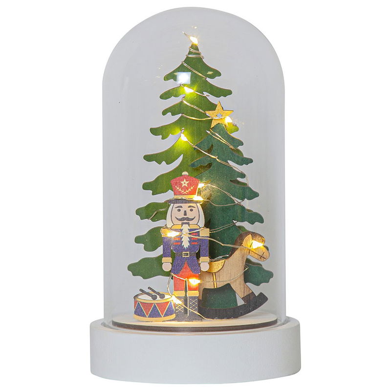 Juldekoration Nutcracker Glaskupol Juldekoration Nutcracker Glaskupol