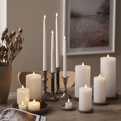 Blockljus Flamme Flow BIG Vit 17,5cm Blockljus Flamme Flow BIG Vit 17,5cm