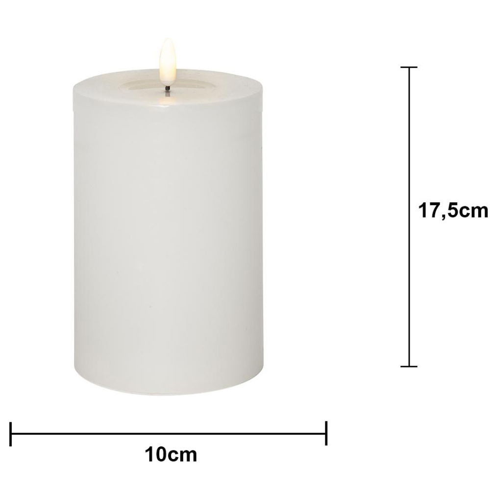 Blockljus Flamme Flow BIG Vit 17,5cm Blockljus Flamme Flow BIG Vit 17,5cm
