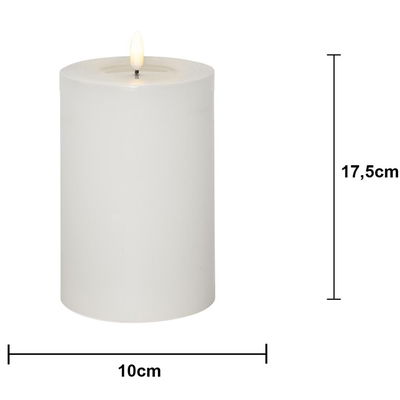 Blockljus Flamme Flow BIG Vit 17,5cm Blockljus Flamme Flow BIG Vit 17,5cm