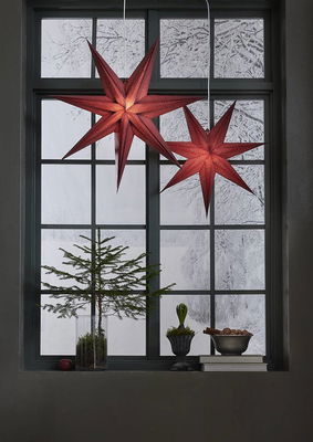 Julstjärna Holly Röd 60cm