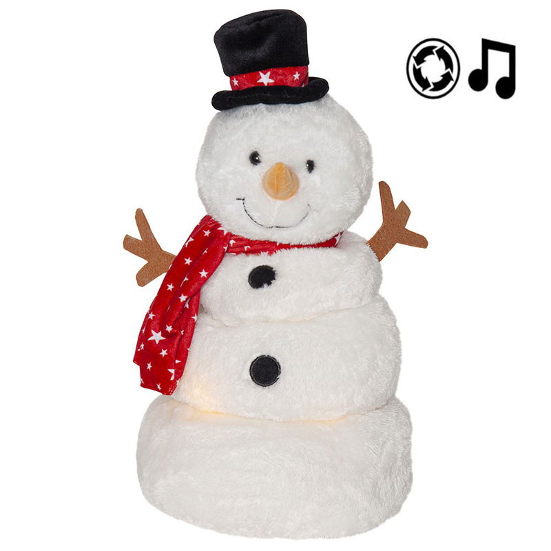 Juldekoration Merry Pal Snögubbe Melodi/Rörelse Juldekoration Merry Pal Snögubbe Melodi/Rörelse | Star Trading