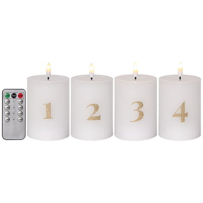 Blockljus Flamme Advent