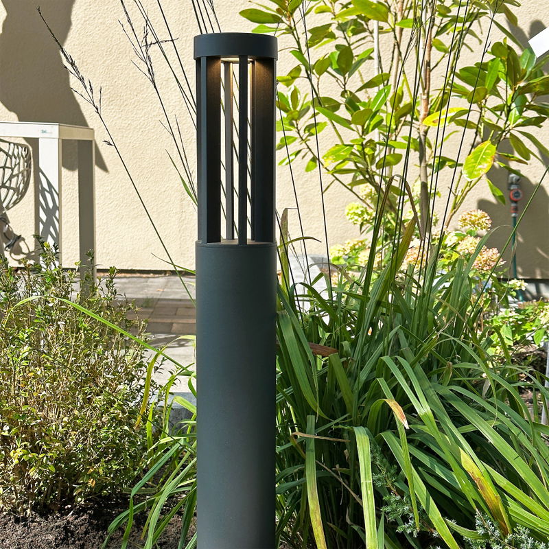 Pollare Helix 73cm Antracitgrå 8W 560lm 3000K LightsOn Garden Plug & Play