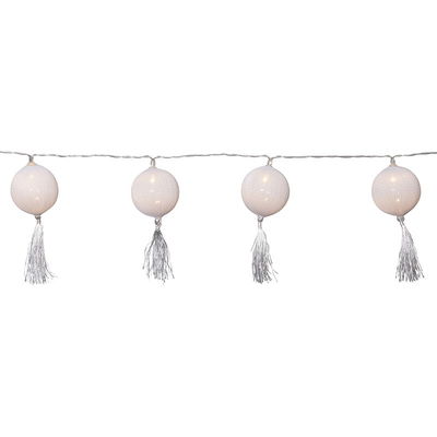 Ljusslinga Jolly Tassel Light Vit