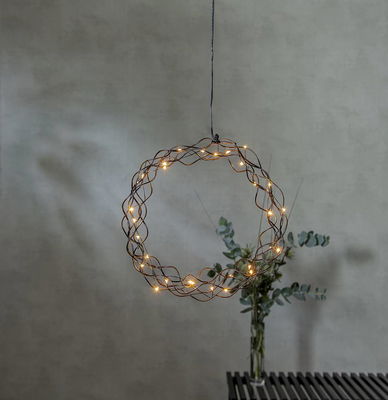 Krans Curly Svart 30cm