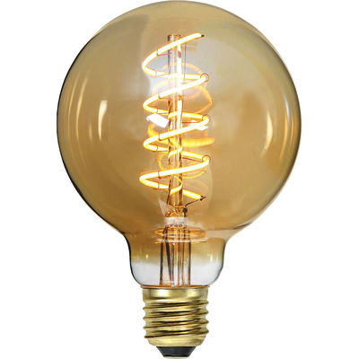 Globlampa Ø95 LED Spiral Amber 150lm E27 2000K Dim