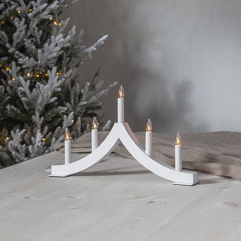 Ljusstake Pagod Grå 27cm