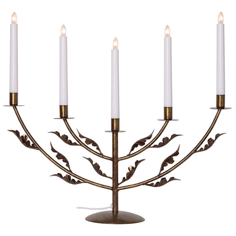 Adventsljusstake Grace Mässing 5-armad