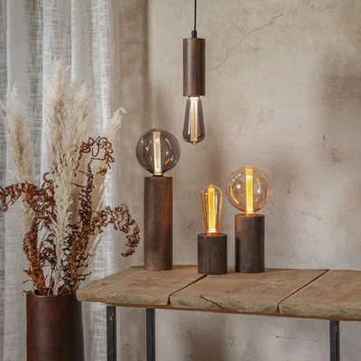 Tub Lampfot E27 Brun 25cm