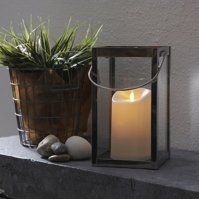 Blockljus M-Twinkle Vit 15cm