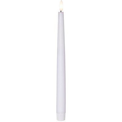 Antikljus Flamme Slim Vit 28cm 2-pack