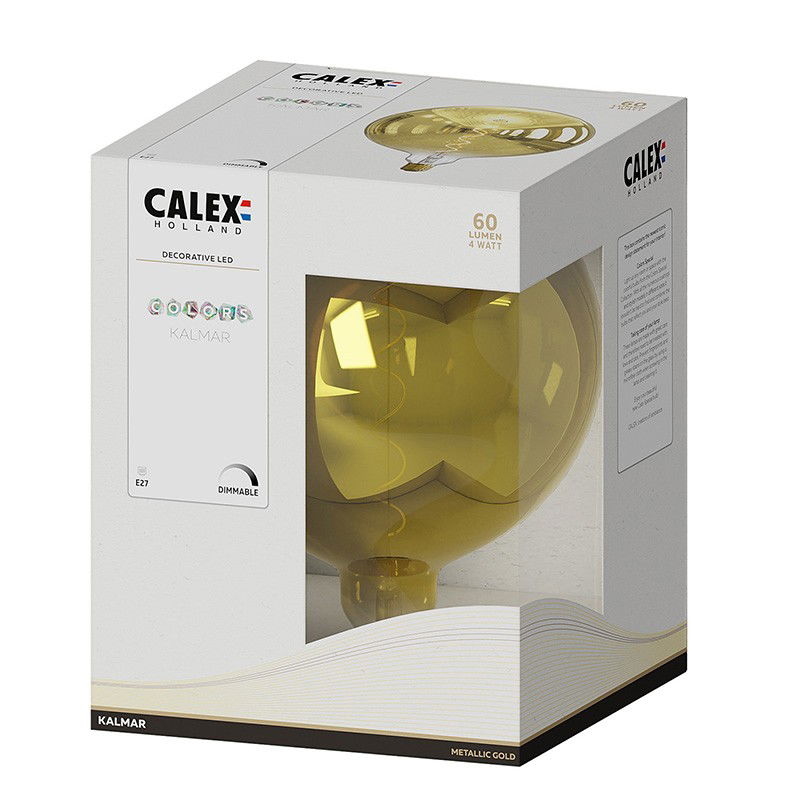 Dimbar Dekorationslampa Kalmar Guld LED 4W 60lm E27 Dimbar Dekorationslampa Kalmar Guld LED 4W 60lm E27
