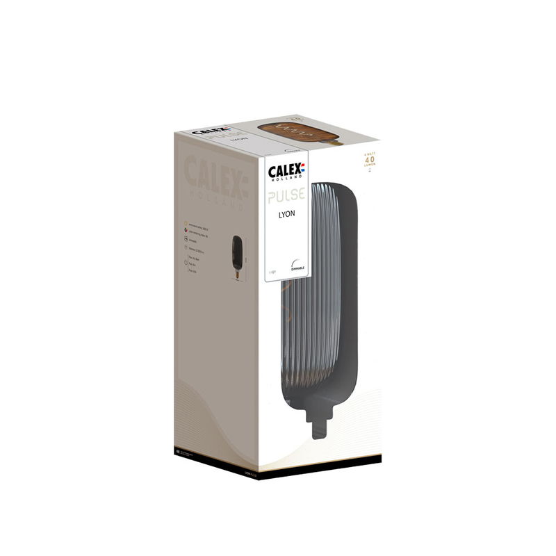 Dimbar Globlampa Ø110 LED Smoke 4W 40lm E27 1800K