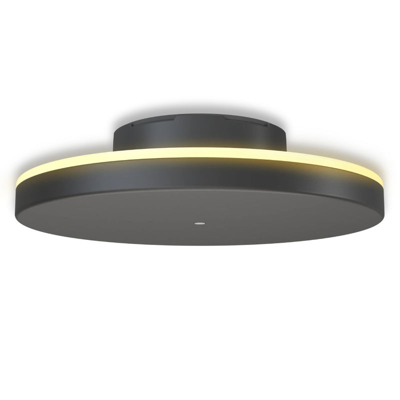 Batteridriven Vägglampa Rund utomhus 25cm inkl. fjärrkontroll