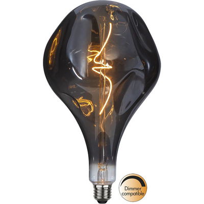 Globlampa Ø165 LED Industrial Vintage Smoke 50lm E27 2100K Dim