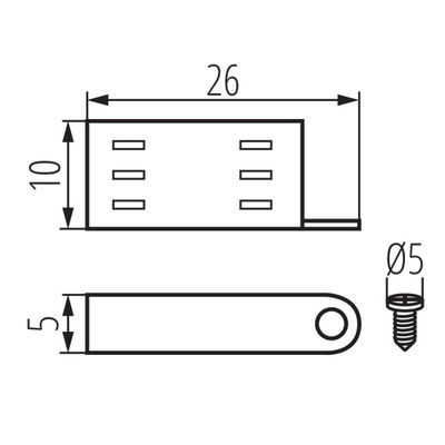 Monterings Clips till LED Strip NEON 24V 20-pack