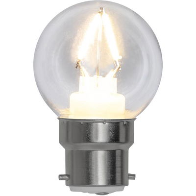 Klotlampa LED 120lm B22 2700K Plast